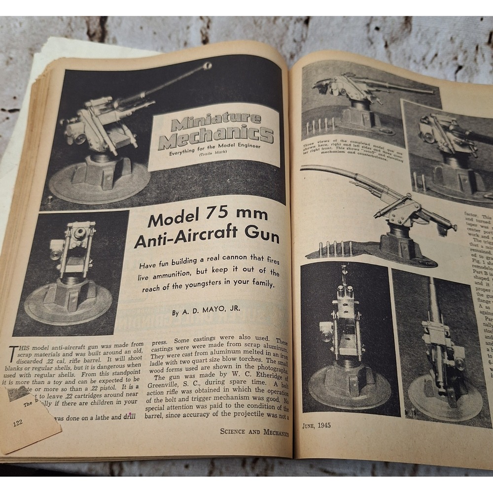 Vintage June 1945 Science and Mechanics Magazine Train of the Future DIY Plans - Picture 9 of 10
